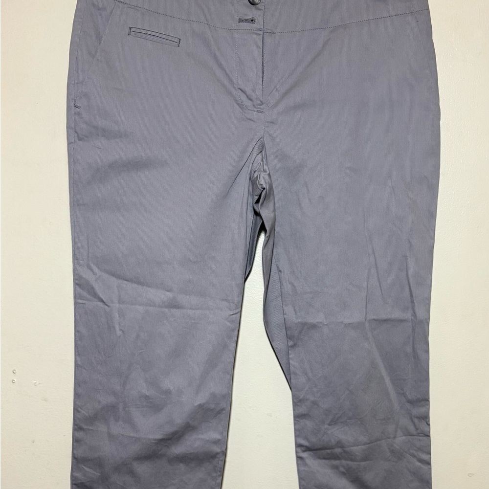 LOFT Gray Ankle Pants